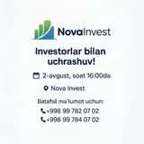 Investorlar bilan uchrashuv