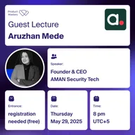 Weekly Guest Lecture at Product Masters