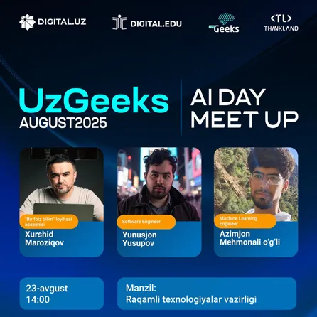 UzGeeksʼda Sun'iy intellekt kuni
