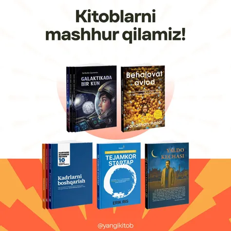 “Yangi kitob” — kitoblarning shou-taqdimotiga marhamat!
