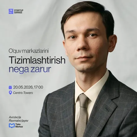 O‘quv markazlari va xususiy maktab asoschilari uchun maxsus masterklass