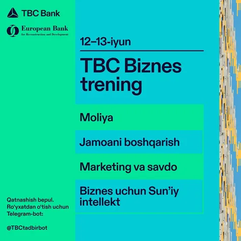 Tadbirkorlar uchun bepul ta’lim dasturi