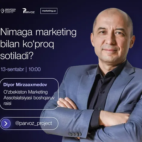 "Nimaga marketing bilan ko'proq sotiladi?" -- Parvoz loyihasi doirasida navbatdagi suhbat 