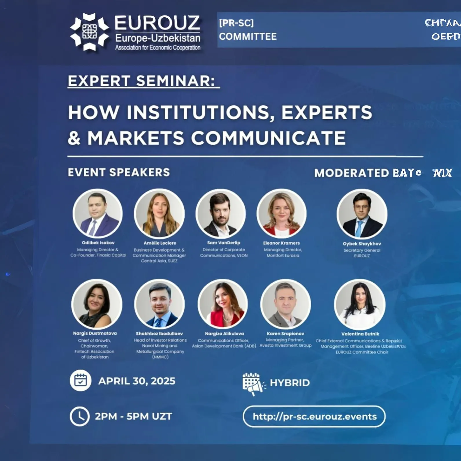How Institutions, Experts & Markets Communicate (Expert Seminar)