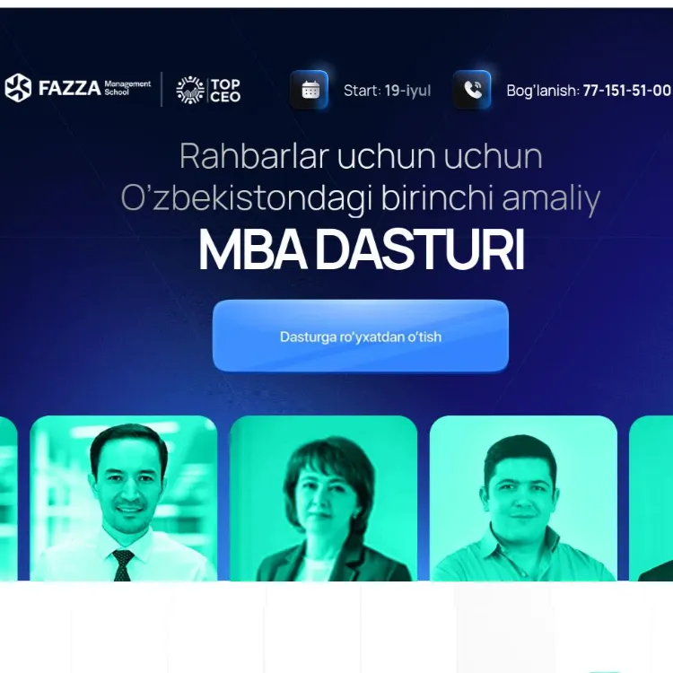 TOP CEO - Rahbarlar uchun MBA dasturi